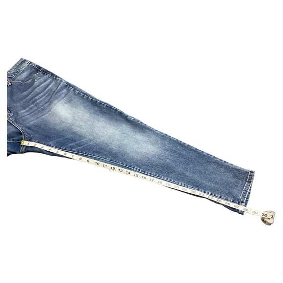Time and True Women’s High Rise 5 Pockets Distressed Blue Skinny Jeans Size 18 - Picture 6 of 14